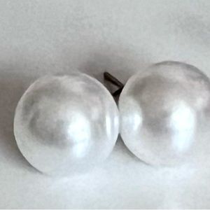 Faux pearl earrings